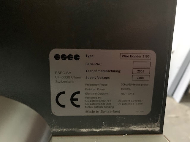 Photo Used ESEC 3100 For Sale