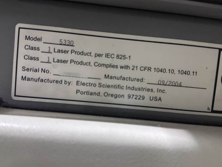 사진 사용됨 ESI 5330 판매용