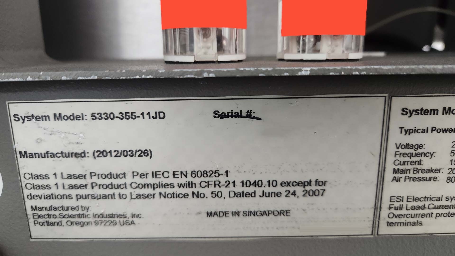 Photo Used ESI 5330Xi For Sale