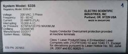 图为 已使用的 ESI 5335 XI 待售