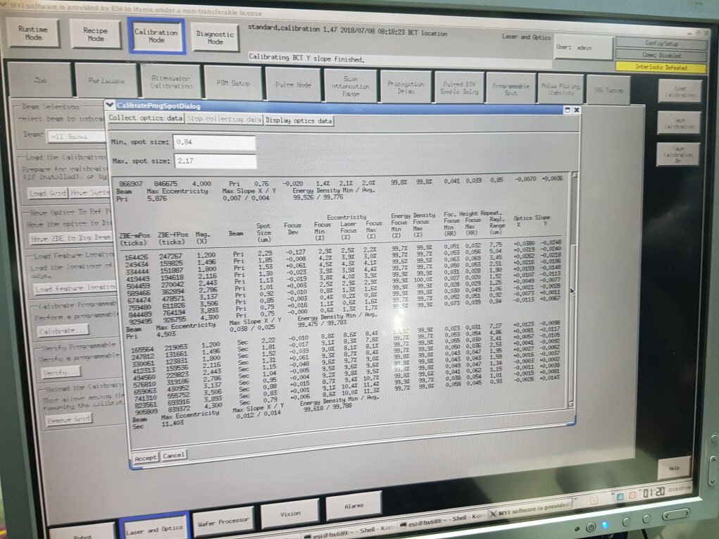 圖為 已使用的 ESI M 9850 TPGR 待售