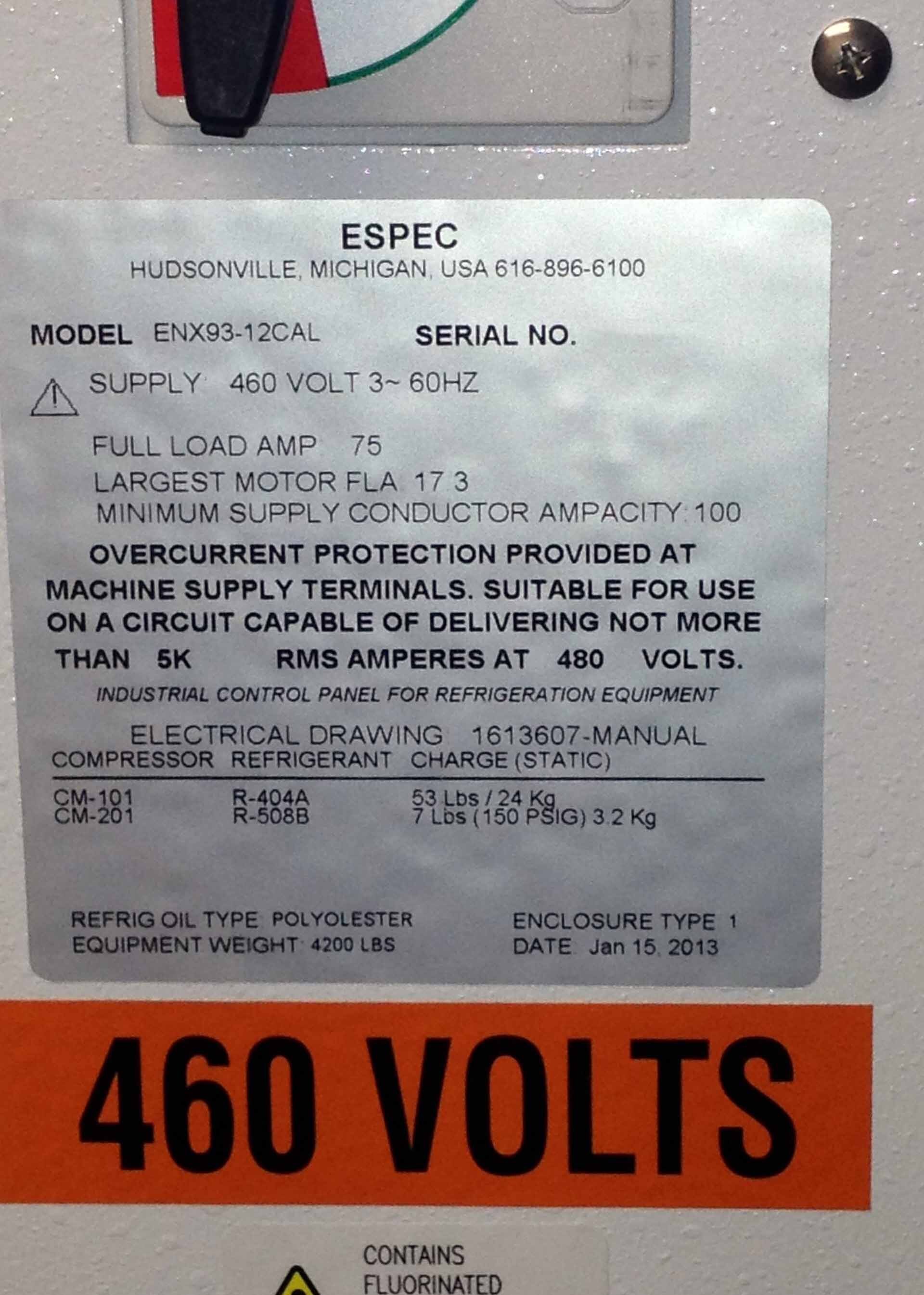 图为 已使用的 ESPEC ENX93-12CAL 待售