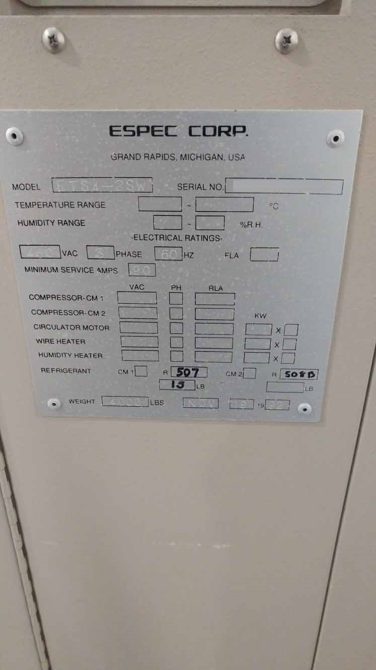 圖為 已使用的 ESPEC ETS4-2SW 待售