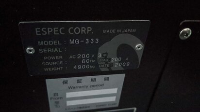 ESPEC MG-333 #9389452
