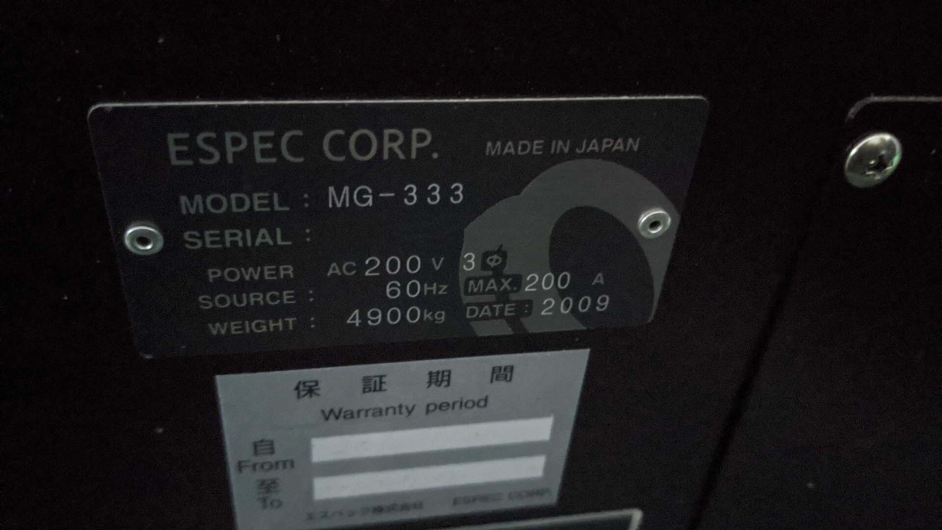 Foto Verwendet ESPEC MG-333 Zum Verkauf