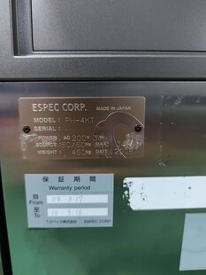 ESPEC PH-4KT #9386503