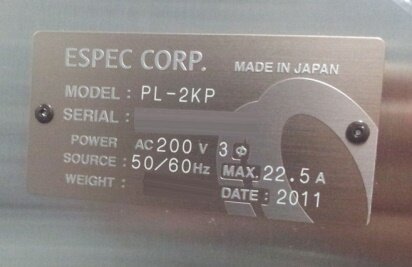 ESPEC PL-2KP #9059209