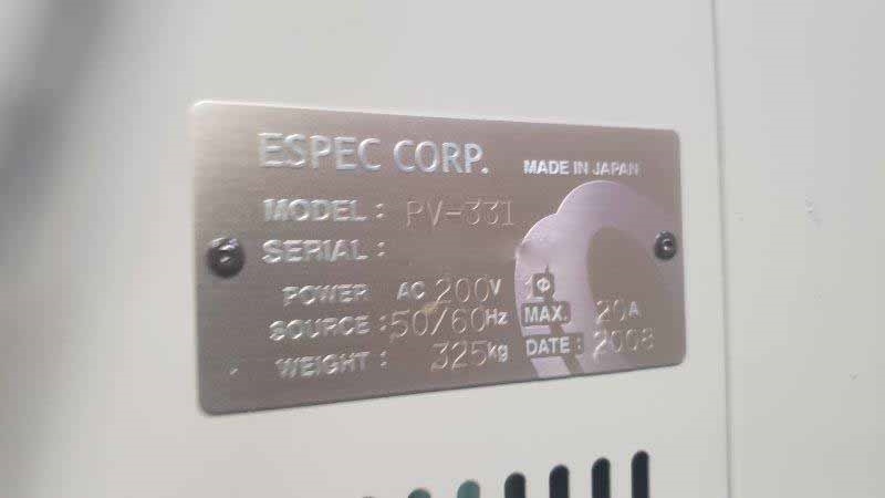 フォト（写真） 使用される ESPEC PV-331 販売のために