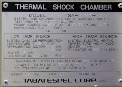 ESPEC TSA-650LS-W #9031235