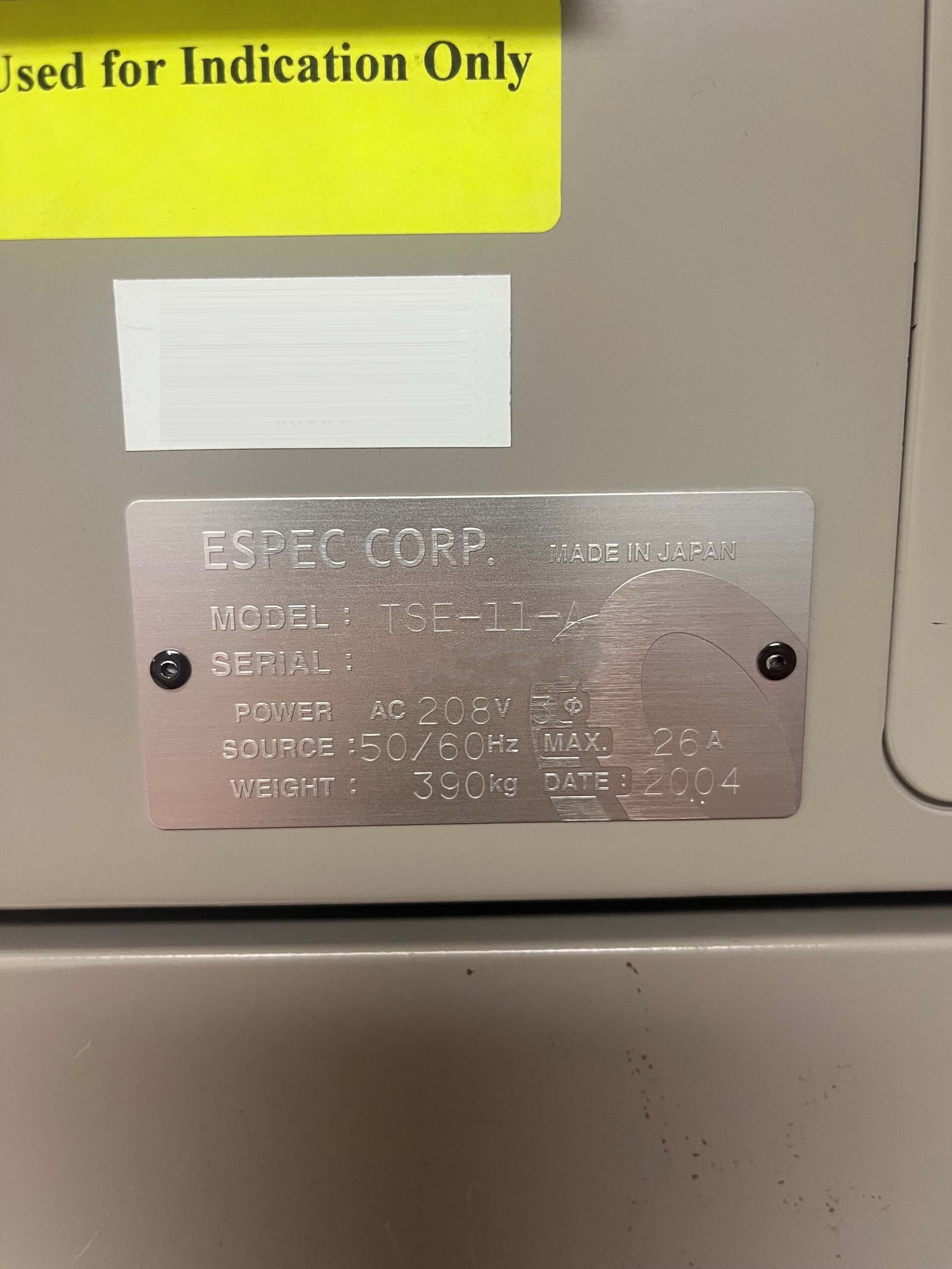 Photo Used ESPEC TSE-11-A For Sale