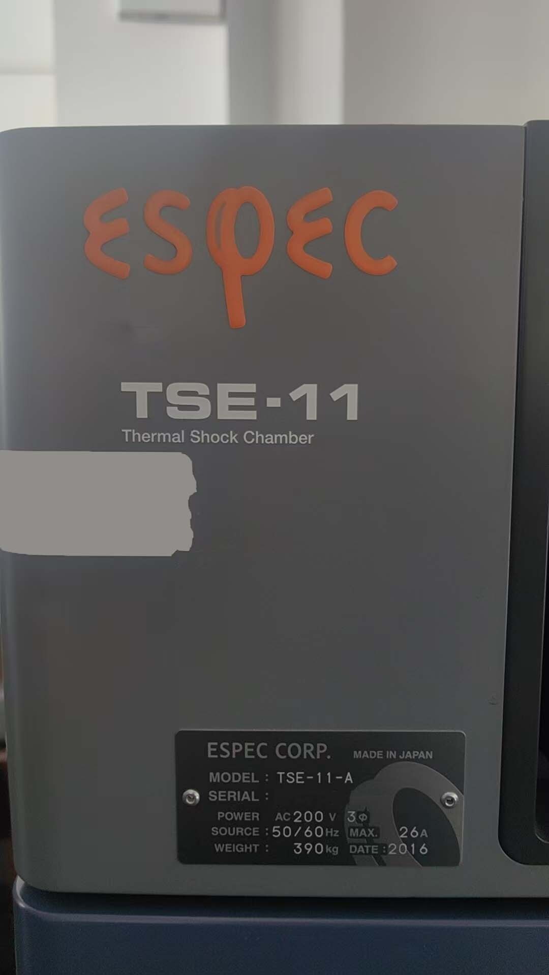 圖為 已使用的 ESPEC TSE-11-A 待售
