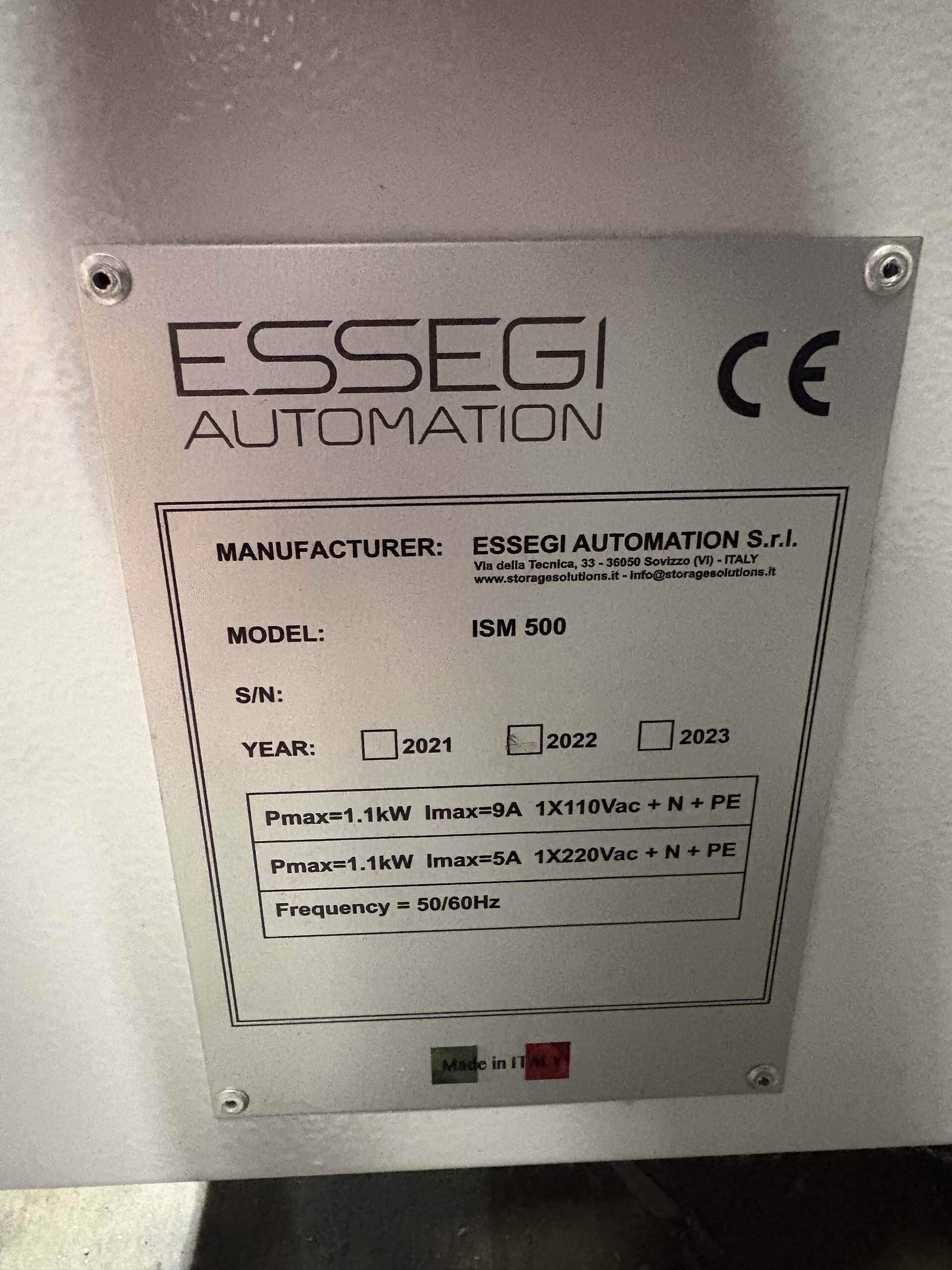 图为 已使用的 ESSEGI ISM 500 待售