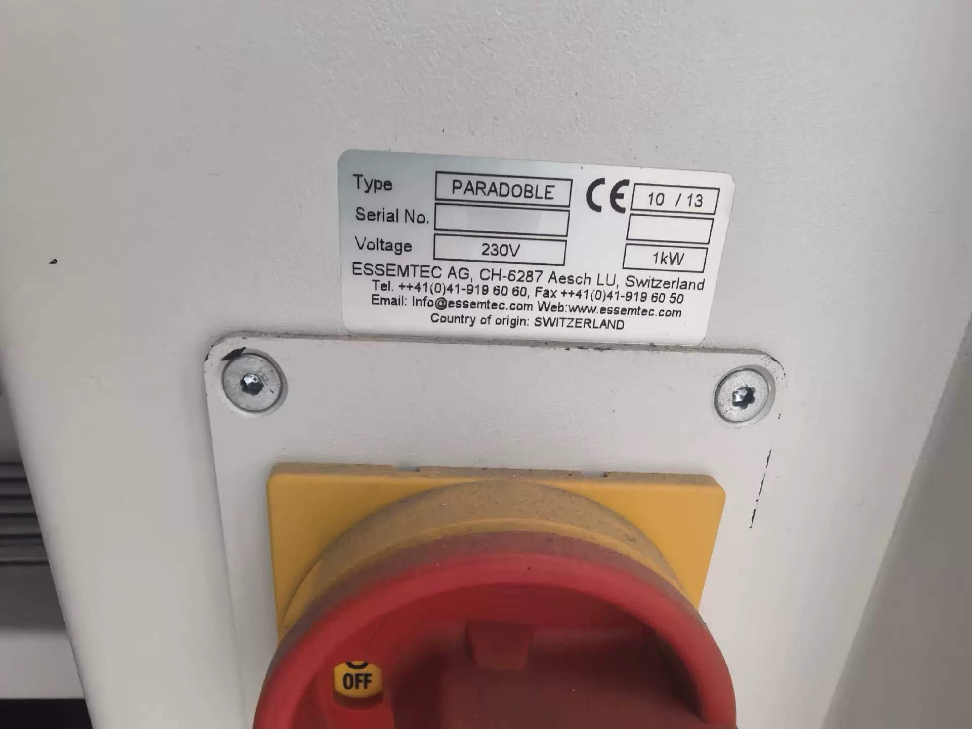 Foto Verwendet ESSEMTEC Paraquda 4 Zum Verkauf
