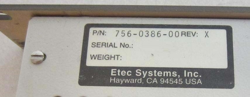 Photo Used ETEC Lot of spare parts For Sale