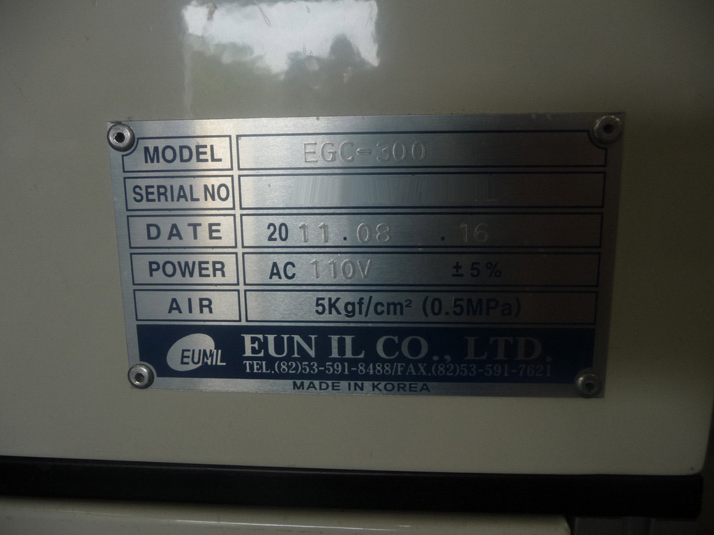 Photo Used EUNIL EGC-300D For Sale