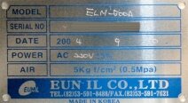 Photo Used EUNIL ELM-500A For Sale