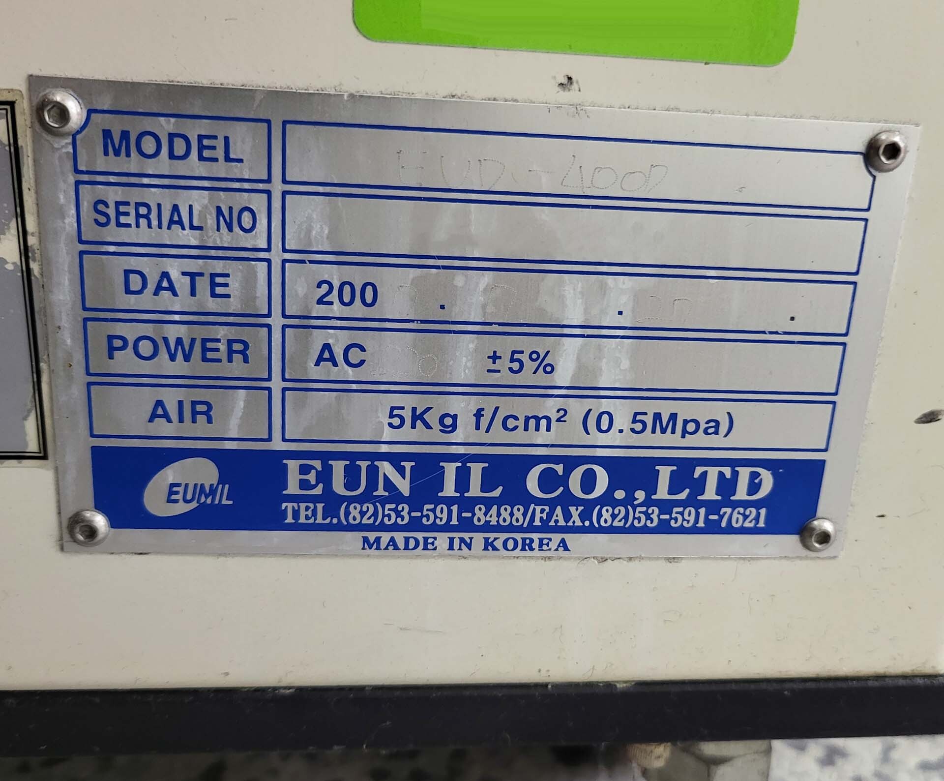 图为 已使用的 EUNIL EUD-400D 待售