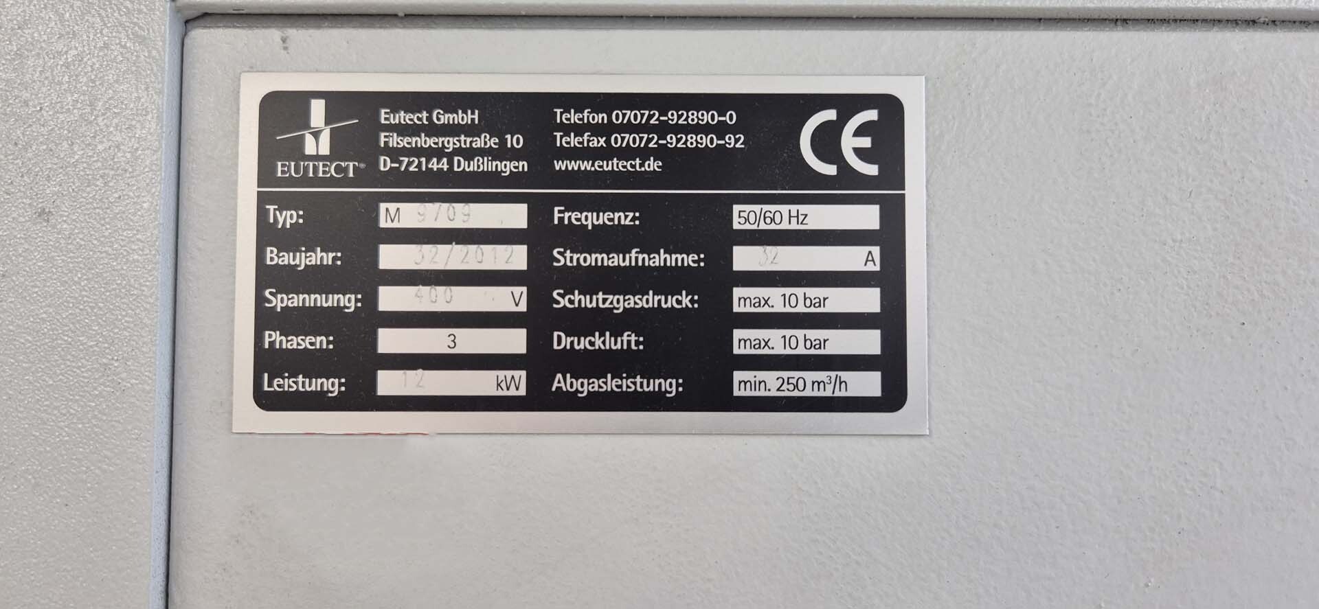 Foto Verwendet EUTECT M 9709 Zum Verkauf