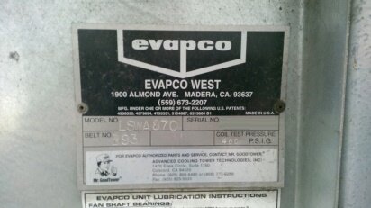 EVAPCO LSWA87C #9047501