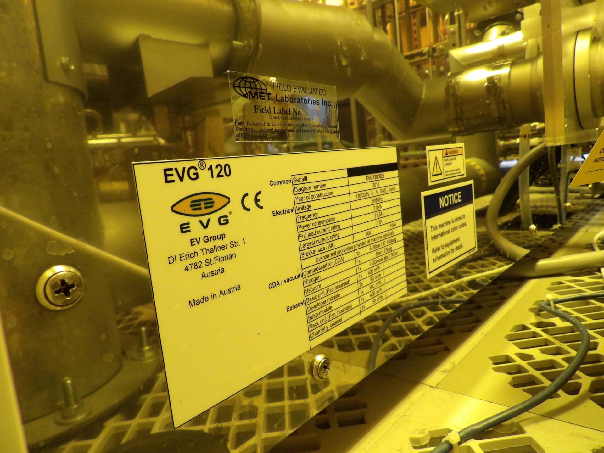 Photo Used EVG / EV GROUP 120 For Sale