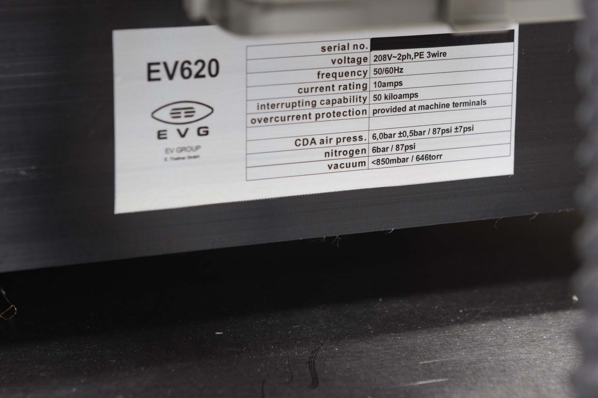 Photo Used EVG / EV GROUP 620 For Sale