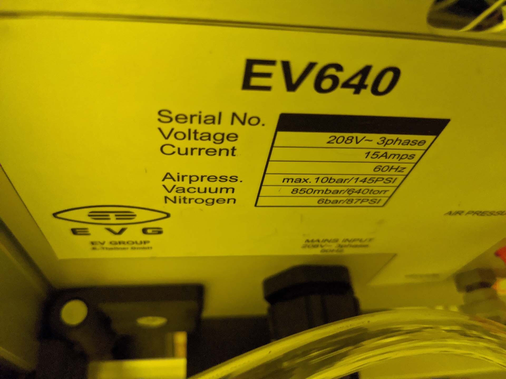 Photo Used EVG / EV GROUP 640 For Sale