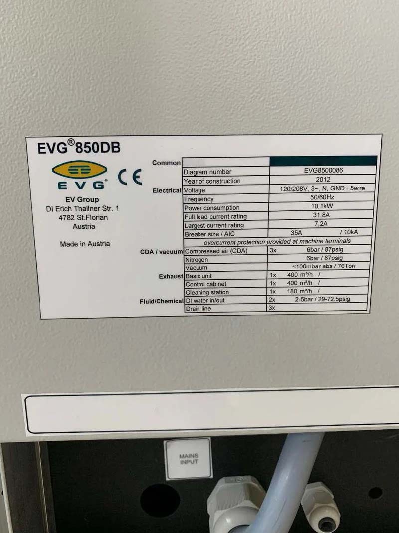 圖為 已使用的 EVG / EV GROUP 850DB 待售