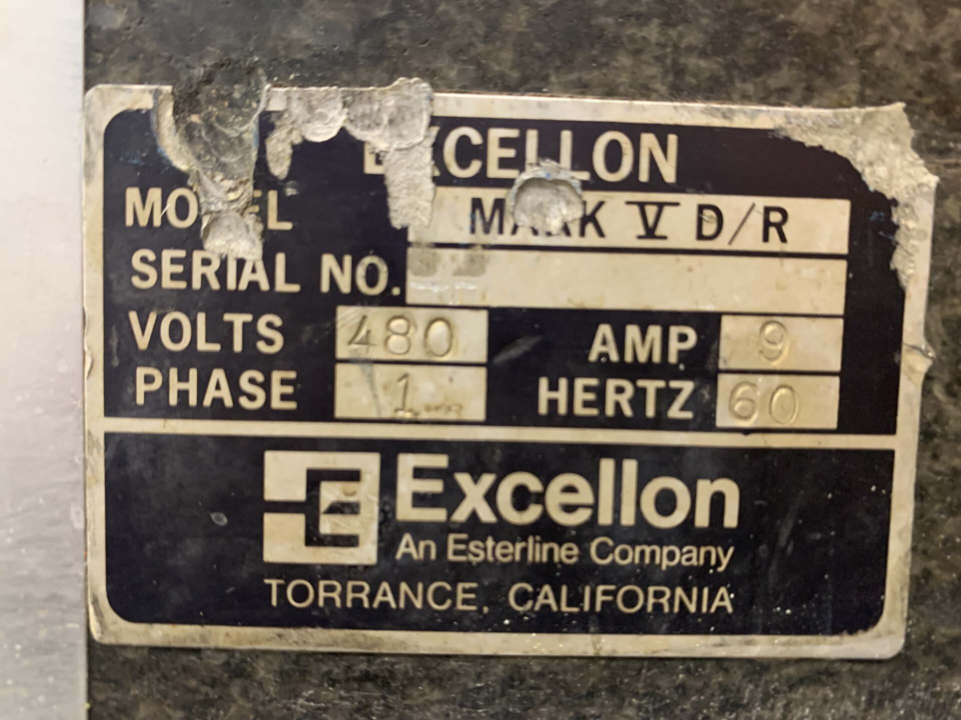 Photo Used EXCELLON Mark V For Sale
