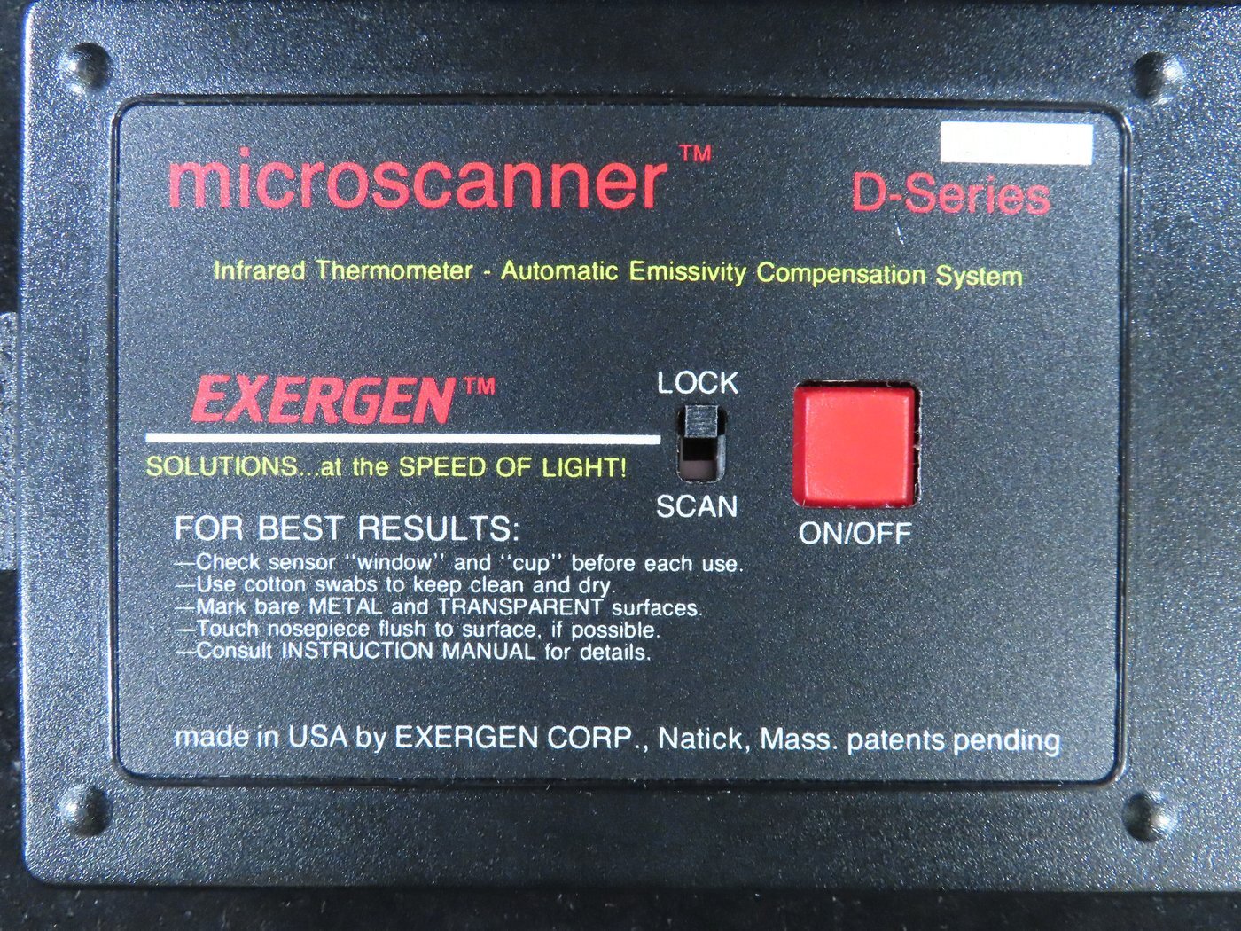 フォト（写真） 使用される EXERGEN Microscanner D-Series 販売のために