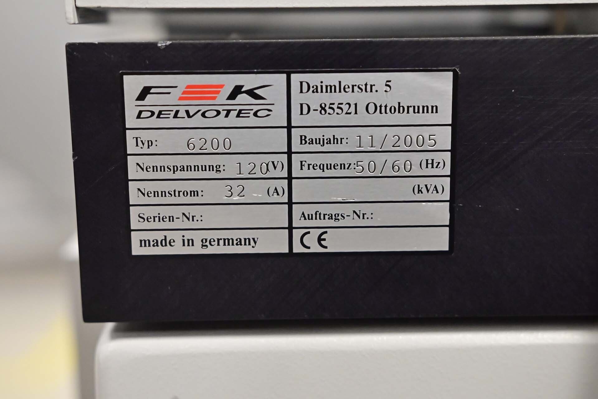 Photo Used F&K DELVOTEC 6200 For Sale