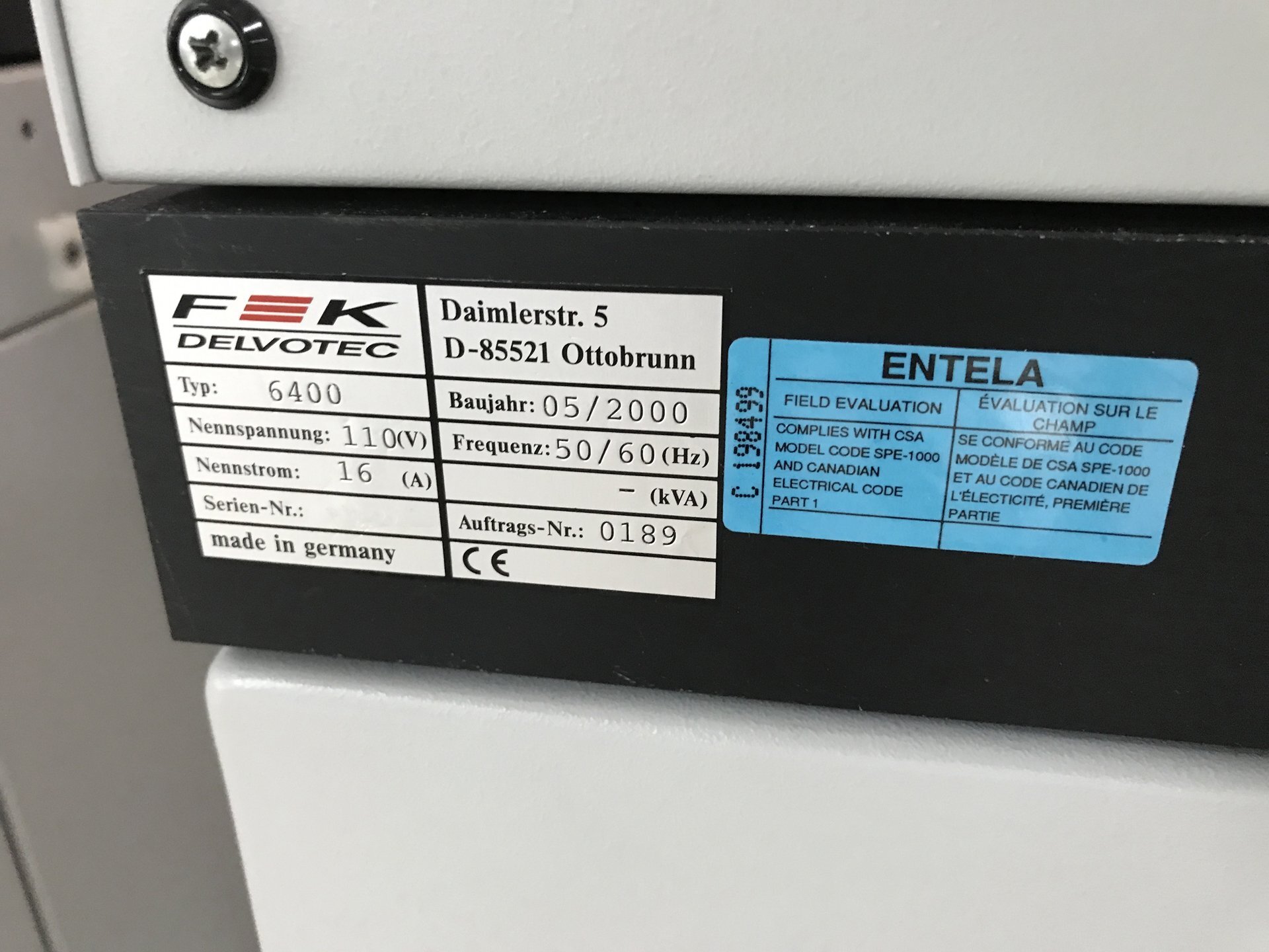 Foto Verwendet F&K DELVOTEC 6400 Zum Verkauf