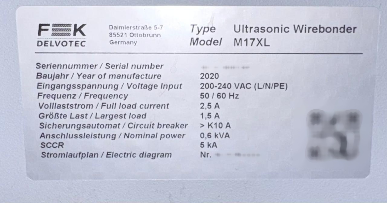 Photo Utilisé F&K DELVOTEC M17Xl À vendre