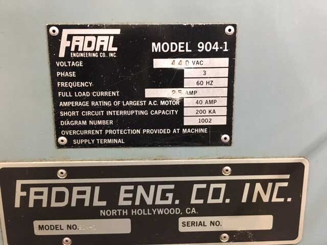Photo Used FADAL VMC-4020 For Sale