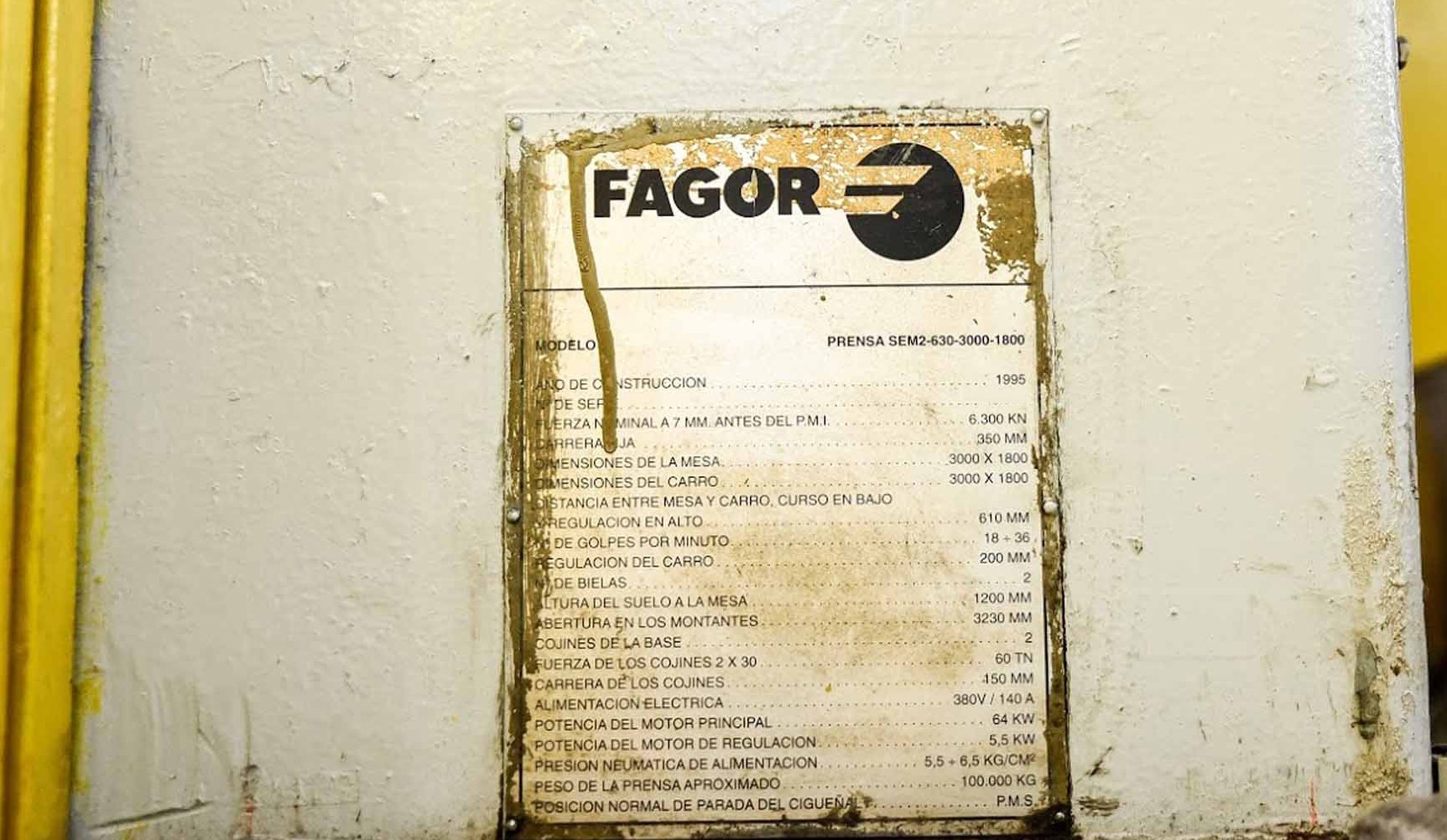 图为 已使用的 FAGOR SEM2-630-3000-1800 待售