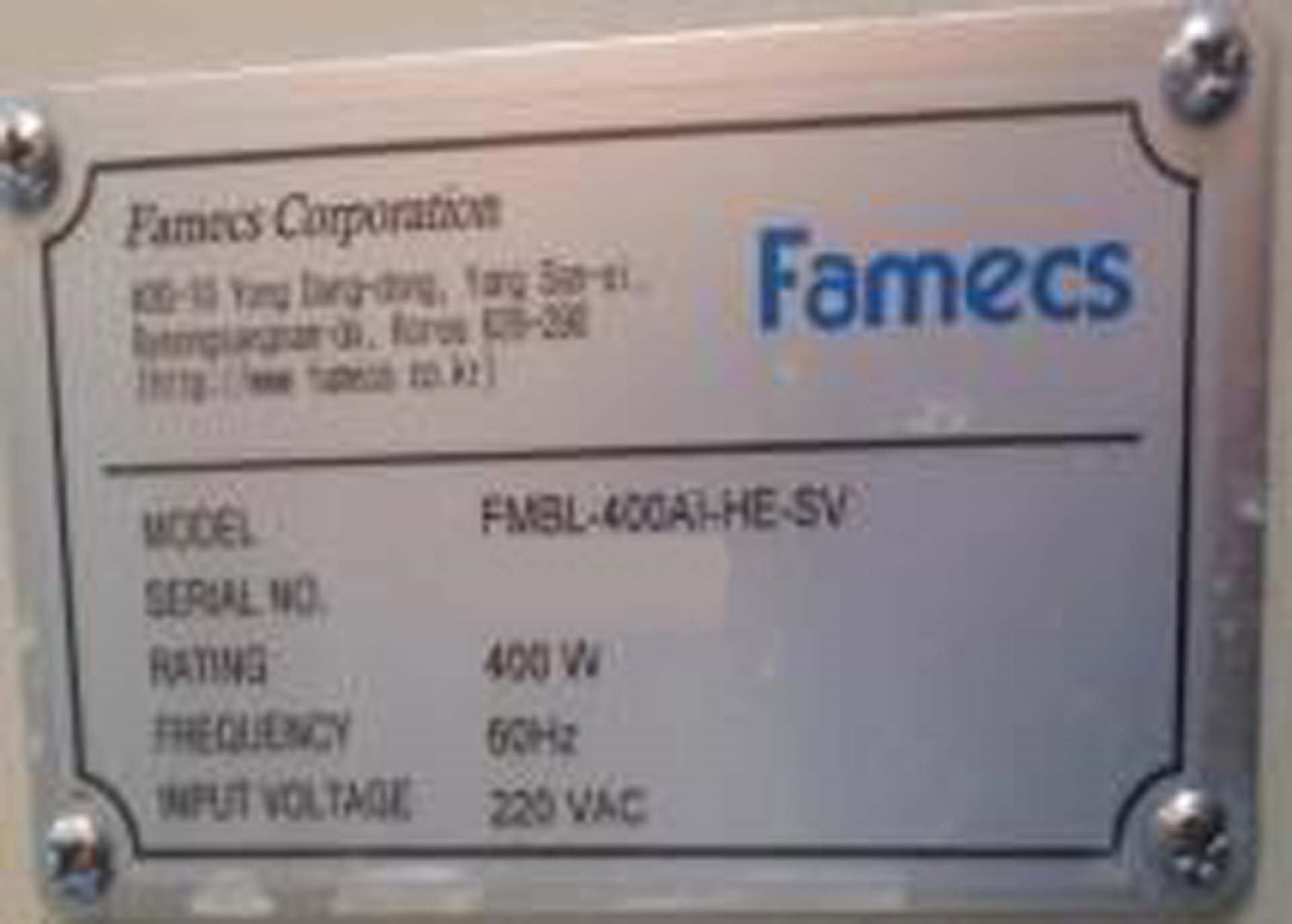 Photo Used FAMECS FMBL-400AI-HE-SV For Sale