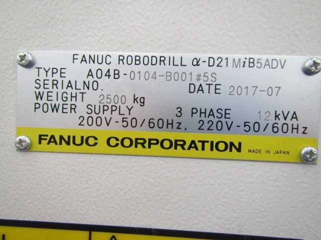 フォト（写真） 使用される FANUC Robodrill α-D21MiB5 ADV 販売のために