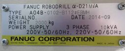 Photo Used FANUC Robodrill α-D21MiA For Sale