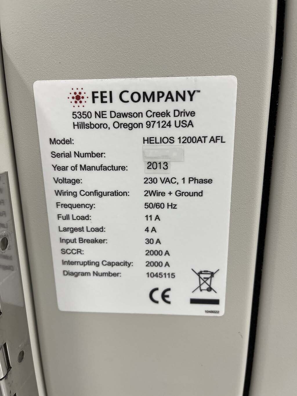 Photo Used FEI Helios 1200AT AFL For Sale