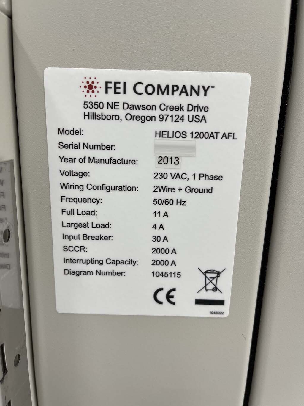 圖為 已使用的 FEI Helios 1200AT AFL 待售