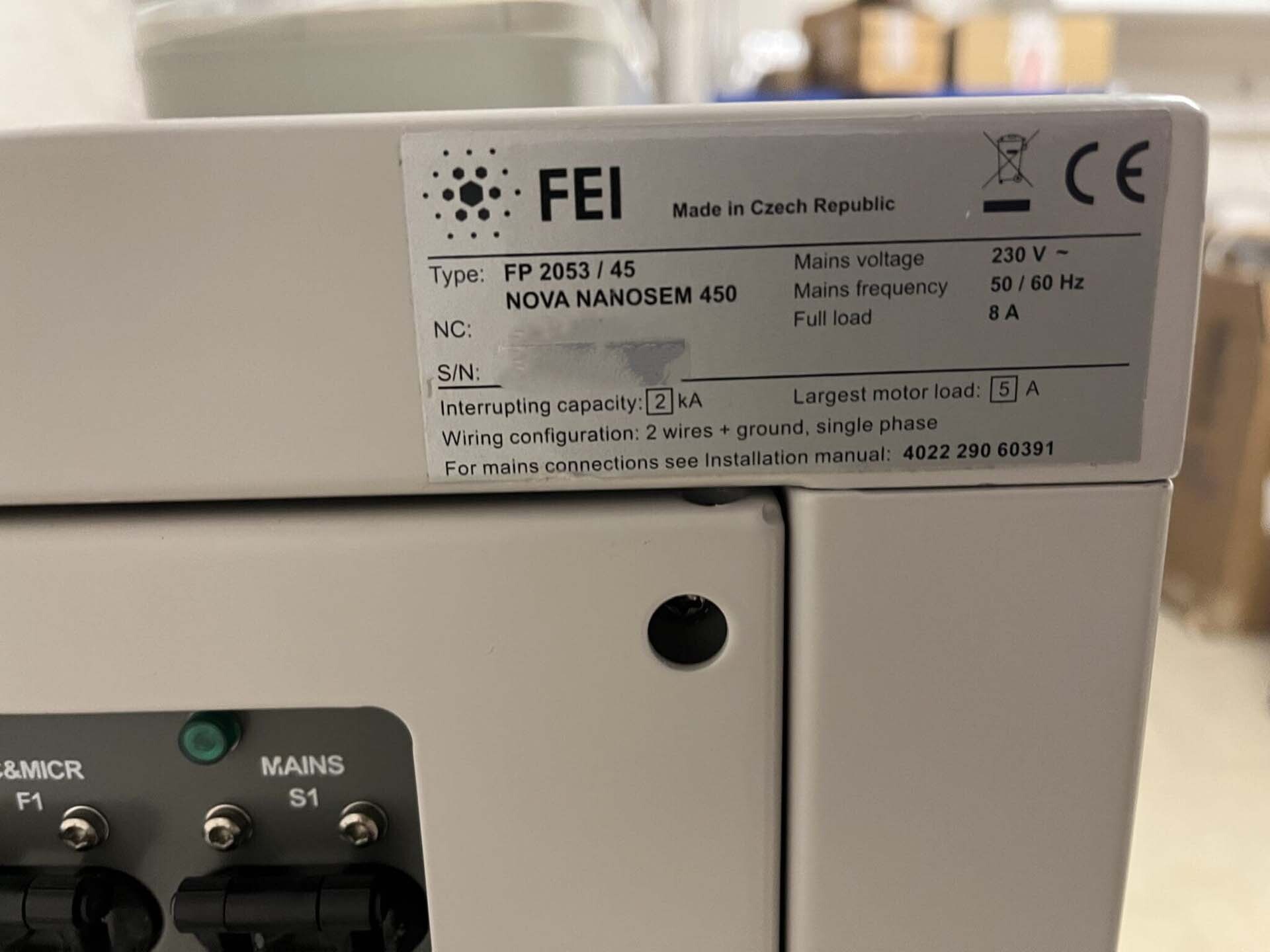 Photo Used FEI Nova NanoSEM 450 For Sale