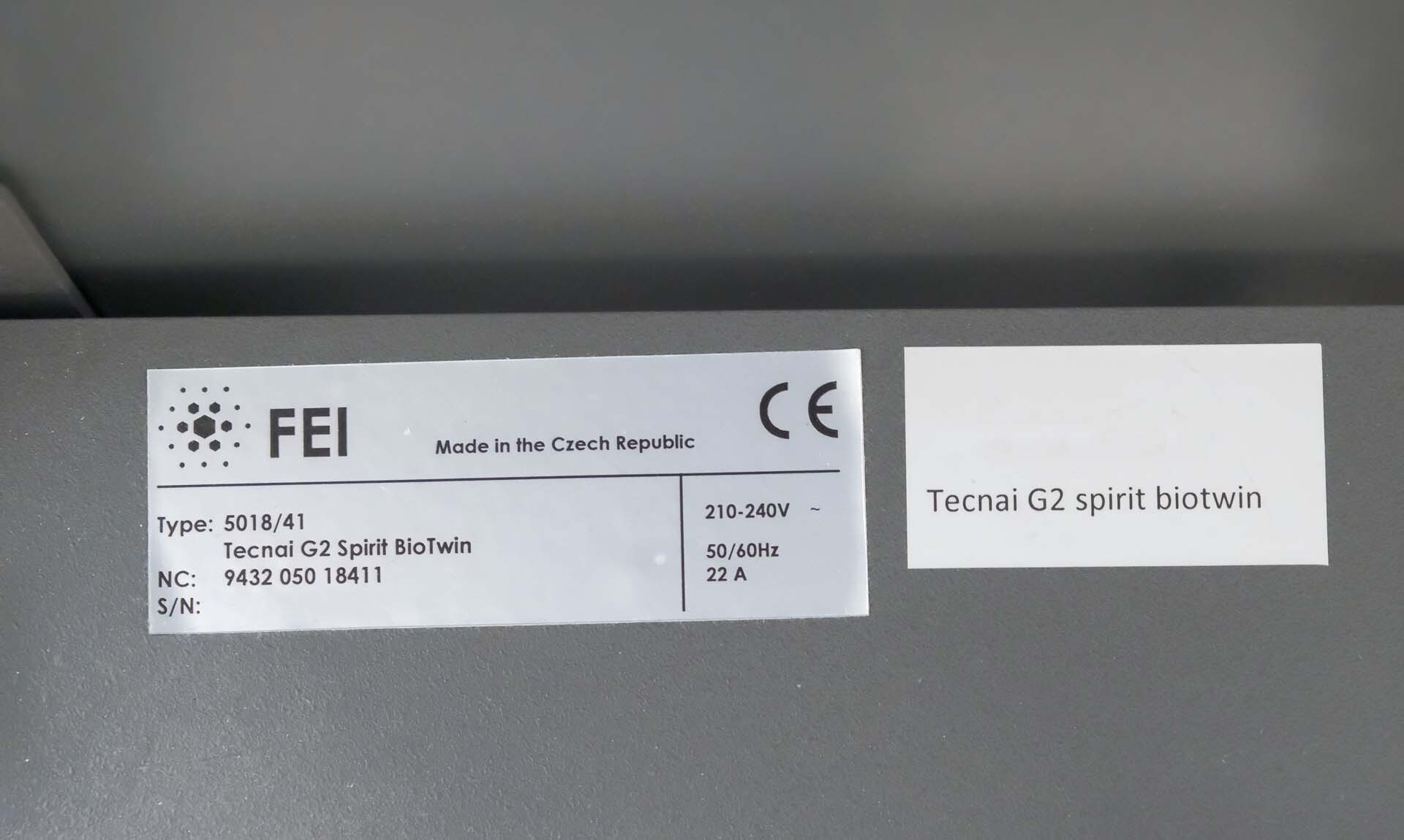 Photo Used FEI Tecnai T12 For Sale