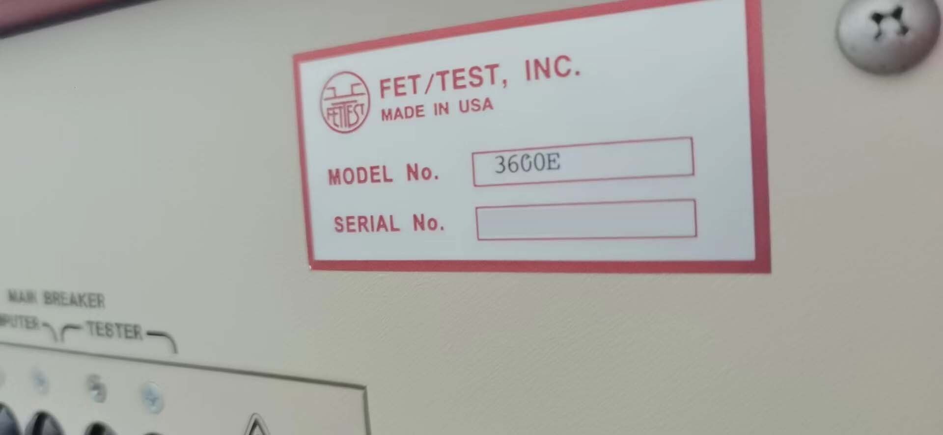 图为 已使用的 FET TEST 3600E 待售