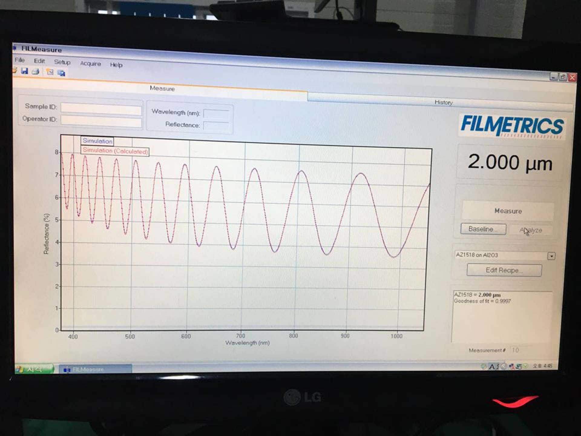 FILMETRICS F20 used for sale price 9206789, 2008 > buy