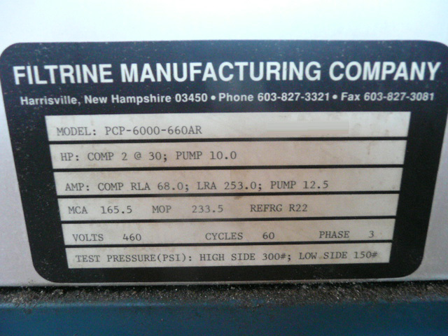 图为 已使用的 FILTRINE PCP-6000-660AR 待售