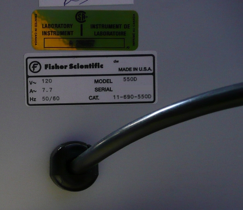 Photo Used FISHER SCIENTIFIC 550D For Sale