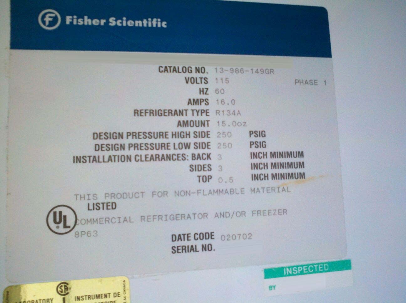 사진 사용됨 FISHER SCIENTIFIC Isotemp 13-986-149GR 판매용