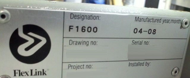 圖為 已使用的 FLEXLINK F1600 待售