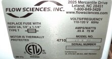 Photo Used FLOW SCIENCES FS-10300 For Sale