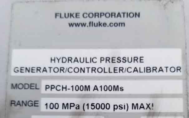 圖為 已使用的 FLUKE PPCH-100M A100MS 待售