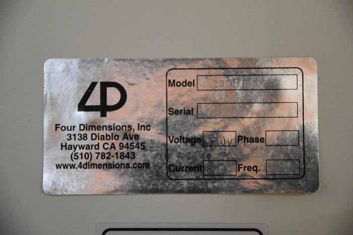 Photo Used FOUR DIMENSIONS 280SI For Sale